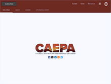 Tablet Screenshot of caepa.org